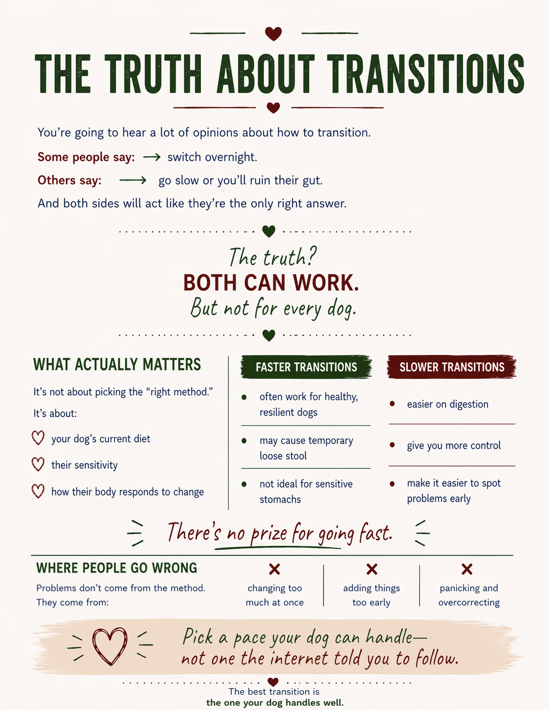 Transition to Raw or Gently Cooked
