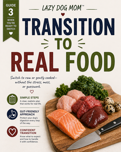 Transition to Raw or Gently Cooked